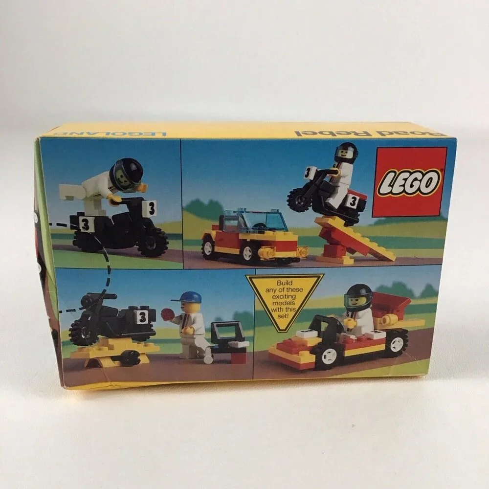 Lego 6644 Legoland Town System ROAD REBEL 59 Interlocking Pieces 1990 New Sealed